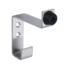 stainless steel hat and coat hook with rubber buffer for wall mounted use