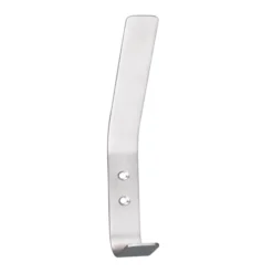 stainless steel double hat and coat hooks for wall mounted use