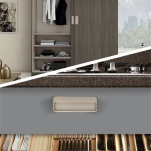 Aluminium Vice flush pull cabinet handle modern furniture handle for wardrobe and kitchen cabinets