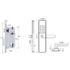 smart digital door lock with fingerprint and WiFi access