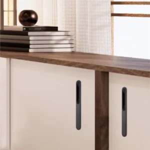 Aluminium Convex flush pull cabinet handle modern furniture handle for wardrobe cabinets