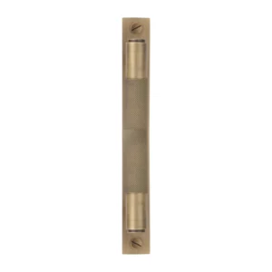 Brass Matrix on Plate cabinet handle modern furniture handle for kitchen and wardrobe cabinets