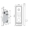 EuroArt smart digital door lock fingerprint keyless electronic security lock for main door