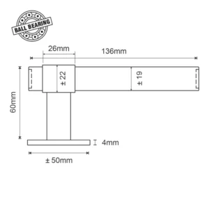 EuroArt premiour modern entrance door lever handle with escutcheon