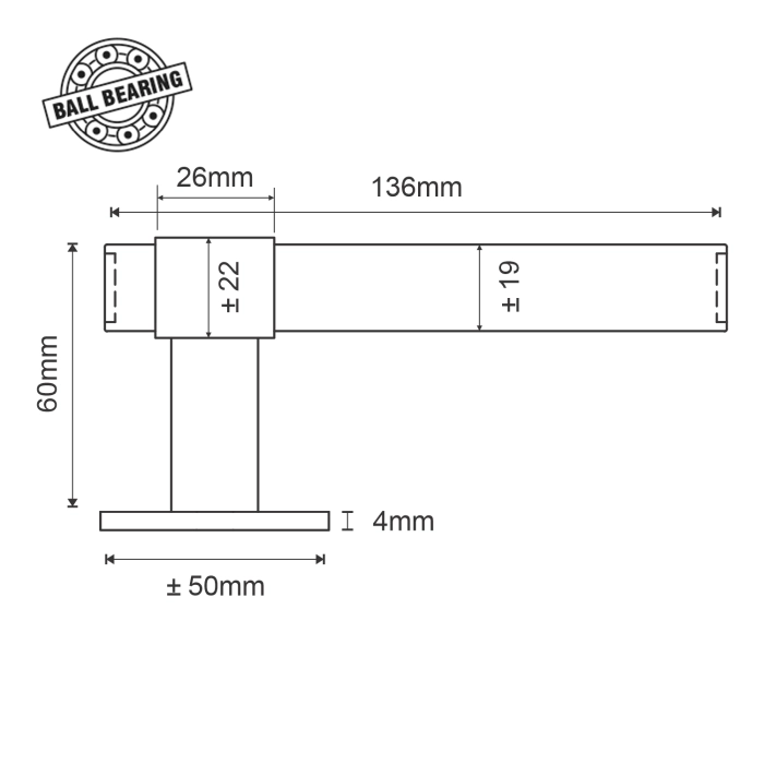 EuroArt premiour modern entrance door lever handle with escutcheon