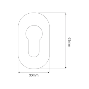Stainless Steel Narrow Escutcheon