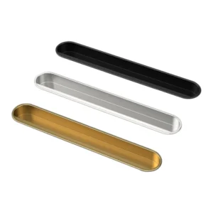 Aluminium Olly flush pull cabinet handle modern furniture handle for wardrobe cabinets