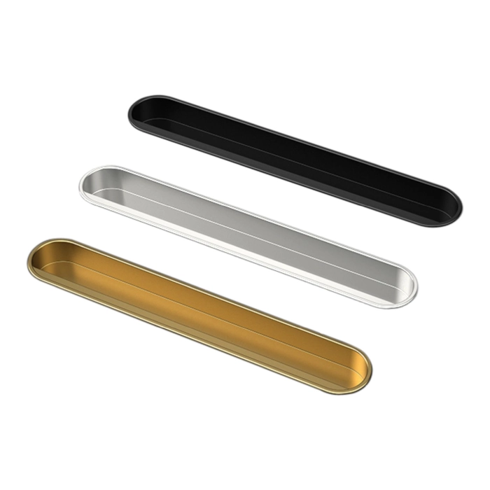 Aluminium Olly flush pull cabinet handle modern furniture handle for wardrobe cabinets