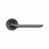 Brass Gun Metal Lever Handle Round Rose with Escutcheons
