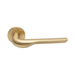 Alternative view of Stainless Steel Round Rose Lever Handle 143mm EuroArt