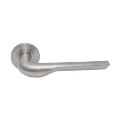 Stainless Steel Round Rose Lever Handle 143mm EuroArt