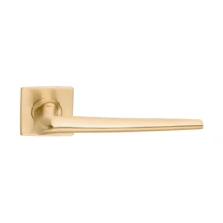 Stainless Steel Square Rose Lever Handle 150mm EuroArt