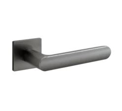Alternative view of Brass Square Rose Lever Handle Length 148mm EuroArt