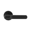 Brass Lever Handle on Round Rose with Escutcheons