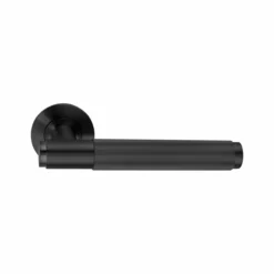Stainless Steel Lever Handle on Round Rose