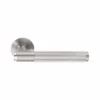 Stainless Steel Lever Handle on Round Rose