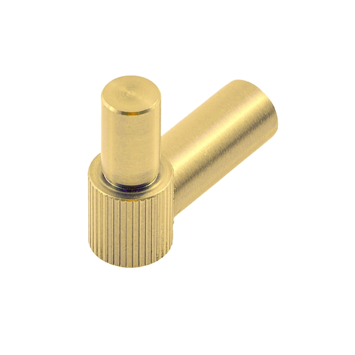 Satin Champagne Gold PVD Wall Mounted Hat and Coat Hook