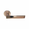 Stainless Steel Lever Handle on Round Rose