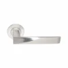 Stainless Steel Lever Handle on Round Rose