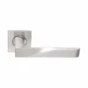 Stainless Steel Lever Handle on Square Rose