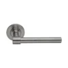 Stainless Steel Lever Handle on Round Rose