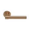 Stainless Steel Lever Handle on Round Rose