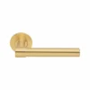 Stainless Steel Lever Handle on Round Rose