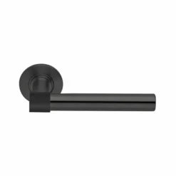 Stainless Steel Lever Handle on Round Rose