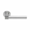 Stainless Steel Lever Handle on Round Rose