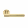 Stainless Steel Lever Handle on Round Rose