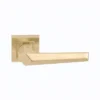 Solid SS Lever Handle Square with Escutcheon