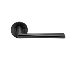 Stainless Steel Lever Handle Round Rose 129mm EuroArt