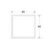 Brass Ascend Square Cabinet Knob