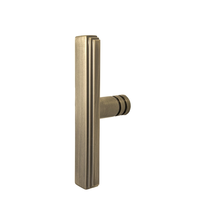 Brass Ascend T Cabinet Knob