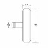 Brass Ascend T Cabinet Knob